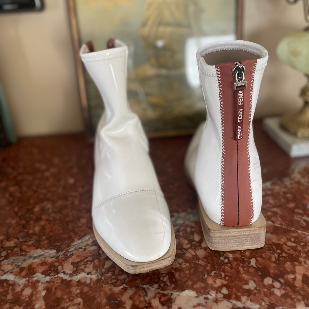 Authentic Fendi white boots